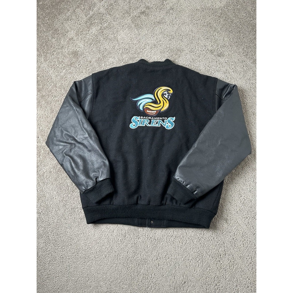 Unisex Varsity Jacket Port Authority 2008 Sacramento Sirens Wool Leather, Size M